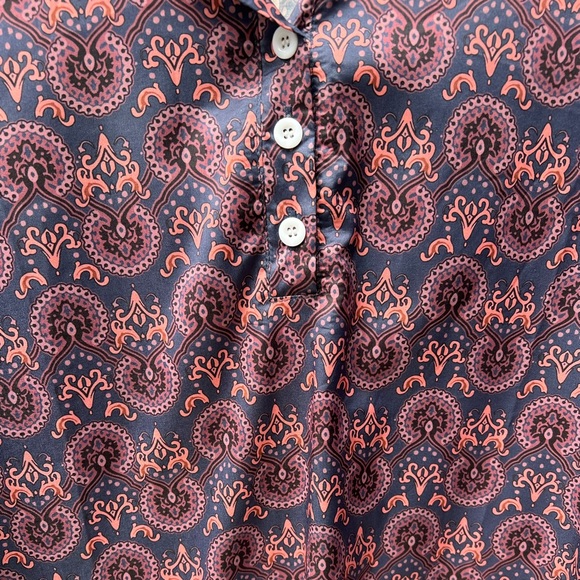 Misslook paisley like print long sleeve blouse — size small - Picture 6 of 7